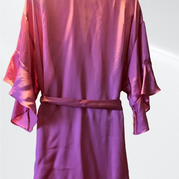 Victoria short ruffle trim robe xs/s - Picture 4 of 5